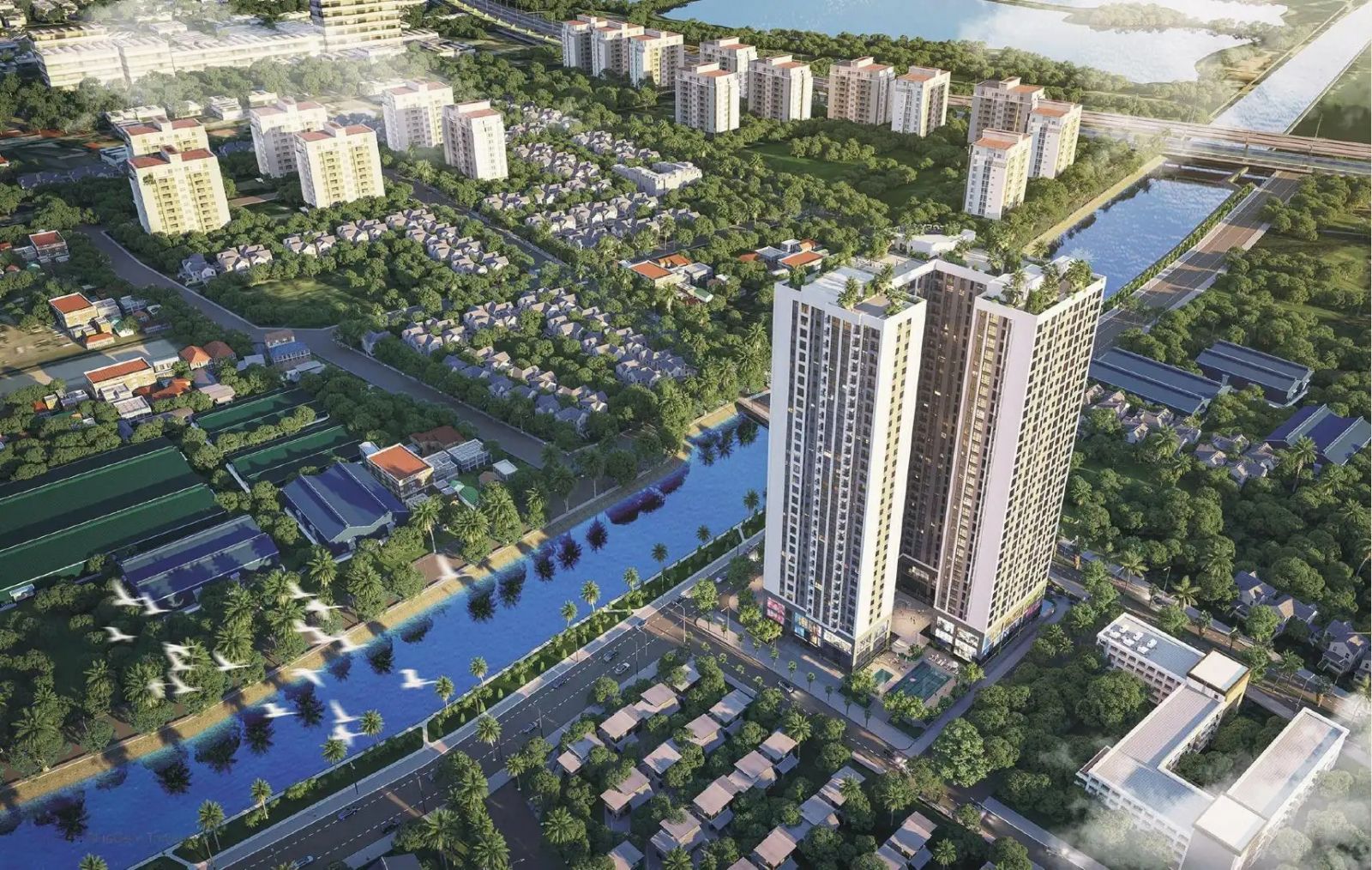 Tổng thể chung cư BlueGem Tower